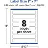 imageAvery Matte Clear Rectangle Labels Sure Feed Technology 1quot x 7quot 80 Matte Clear Labels PrinttoTheEdge LaserInkjet Printable800 labels