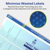 imageAvery Matte Clear Rectangle Labels Sure Feed Technology 1quot x 7quot 80 Matte Clear Labels PrinttoTheEdge LaserInkjet Printable800 labels