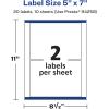 imageAvery Matte Clear Rectangle Labels Sure Feed Technology 5quot x 7quot 20 Matte Clear Labels LaserInkjet Printable20 labels