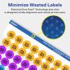 imageAvery Matte Clear Round Labels Sure Feed Technology 05quot Diameter 1540 Matte Clear Labels PrinttoTheEdge LaserInkjet Printable1 540 labels
