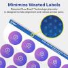 imageAvery Matte Clear Round Labels Sure Feed Technology 1quot Diameter 480 Matte Clear Labels PrinttoTheEdge LaserInkjet Printable1 200 labels