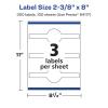 imageAvery Matte Clear Wraparound Band Labels Sure Feed Technology 238quot x 8quot Cigar Band Labels 30 Total LaserInkjet Printable300 labels