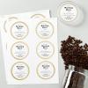 imageAvery Matte White Labels Metallic Gold Borders 3quot Round Labels 60 Total LaserInkjet Printable 65443
