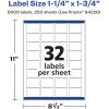imageAvery Matte White Rectangle Labels Sure Feed Technology 125quot x 175quot 800 Matte White Printable Labels8 000 Labels