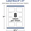 imageAvery Matte White Rectangle Labels Sure Feed Technology 2quot x 3quot 200 Matte White Printable Labels2 000 Labels