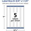 imageAvery Matte White Rectangle Labels Sure Feed Technology 975quot x 125quot 125 Matte White Printable Labels1 250 Labels