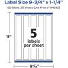 imageAvery Matte White Rectangle Labels Sure Feed Technology 975quot x 125quot 125 Matte White Printable Labels125 Labels