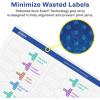 imageAvery Matte White Removable Barbell Labels Sure Feed Technology 05quot x 25quot 675 Removable Labels LaserInkjet Printable1 125 labels