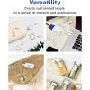 imageAvery Matte White Removable Barbell Labels Sure Feed Technology 05quot x 25quot 675 Removable Labels LaserInkjet Printable675 labels