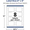 imageAvery Matte White Removable Rectangle Labels Sure Feed Technology PrinttoTheEdge 2quot x 3quot 200 Removable Labels LaserInkjet Printable200 labels