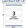 imageAvery Matte White Wraparound Band Labels Sure Feed Technology 238quot x 8quot Cigar Band Labels Permanent Adhesive LaserInkjet Printable 75 Total300 labels