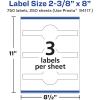 imageAvery Matte White Wraparound Band Labels Sure Feed Technology 238quot x 8quot Cigar Band Labels Permanent Adhesive LaserInkjet Printable 75 Total750 labels