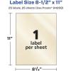 imageAvery Pearlized Ivory Rectangle Labels 85quot x 11quot 10 Pearlized Ivory Labels LaserInkjet Printable25 labels