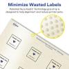 imageAvery Pearlized Ivory Square Scalloped Labels Sure Feed Technology PrinttoTheEdge 158quot x 158quot 200 Pearlized Ivory Labels LaserInkjet Printable2 000 labels