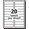 imageAvery Printable Address Labels with Sure Feed 1quot x 4quot Matte Clear 200 Blank Mailing Labels 18661Each Pack of 5