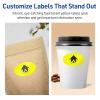imageAvery Printable Oval Labels Sure Feed Technology 118quot x 214quot Neon Yellow Labels PrinttoTheEdge LaserInkjet Printable 210 Total Great for Soaps and Candles840 labels