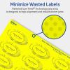 imageAvery Printable Oval Labels Sure Feed Technology 118quot x 214quot Neon Yellow Labels PrinttoTheEdge LaserInkjet Printable 210 Total Great for Soaps and Candles840 labels