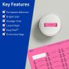 imageAvery Printable Rectangle Labels Sure Feed Technology 12quot x 134quot Bright Pink Labels PrinttoTheEdge LaserInkjet Printable 600 Total Great for Jars and More2 400 labels