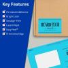 imageAvery Printable Rectangle Labels Sure Feed Technology 2quot x 3quot Bright Blue Labels PrinttoTheEdge LaserInkjet Printable 80 Total Great for Mailing and Candles80 labels