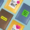 imageAvery Printable Rectangle Labels Sure Feed Technology 2quot x 4quot Neon Yellow Labels LaserInkjet Printable 100 Total Great for Mailing and Candles100 labels