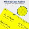 imageAvery Printable Rectangle Labels Sure Feed Technology 2quot x 4quot Neon Yellow Labels LaserInkjet Printable 100 Total Great for Mailing and Candles100 labels