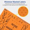 imageAvery Printable Rectangle Labels Sure Feed Technology 434quot x 734quot Bright Orange Labels PrinttoTheEdge LaserInkjet Printable 20 Total Great for Shipping and Packaging160 labels