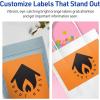 imageAvery Printable Rectangle Labels Sure Feed Technology 434quot x 734quot Bright Orange Labels PrinttoTheEdge LaserInkjet Printable 20 Total Great for Shipping and Packaging160 labels