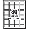 imageAvery Printable Return Address Labels with Sure Feed 05quot x 175quot Matte Clear 800 Blank Mailing Labels 1566712 in X 134 in Pack of 5