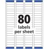 imageAvery Printable Return Address Labels with Sure Feed 05quot x 175quot Matte Clear 800 Blank Mailing Labels 15667Pack of 5  2000 Count Total