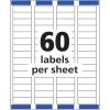 imageAvery Printable Return Address Labels with Sure Feed 23quot x 134quot Matte Clear 600 Blank Mailing Labels 1569523 in X 134 in Pack of 5