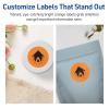imageAvery Printable Round Labels Sure Feed Technology 112quot Diameter Bright Orange Labels PrinttoTheEdge LaserInkjet Printable 200 Total Great for Stickers and Candles200 labels