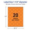 imageAvery Printable Round Labels Sure Feed Technology 112quot Diameter Bright Orange Labels PrinttoTheEdge LaserInkjet Printable 200 Total Great for Stickers and Candles200 labels