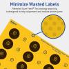 imageAvery Printable Round Labels Sure Feed Technology 1quot Diameter Bright Yellow Labels PrinttoTheEdge LaserInkjet 480 Total Great for Price Stickers and Mailing Seals960 labels