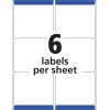 imageAvery Printable Shipping Labels with Sure Feed 313quot x 4quot Matte Clear 300 Blank Mailing Labels 56643 13 x 4