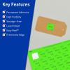 imageAvery Printable Square Labels Sure Feed Technology 1quot x 1quot Neon Green Labels PrinttoTheEdge LaserInkjet Printable 480 Total Great for Soaps and QR Codes3 840 labels