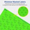 imageAvery Printable Square Labels Sure Feed Technology 1quot x 1quot Neon Green Labels PrinttoTheEdge LaserInkjet Printable 480 Total Great for Soaps and QR Codes480 labels