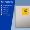 imageAvery Printable Square Labels Sure Feed Technology 4quot x 4quot Bright Yellow Labels LaserInkjet Printable 40 Total Great for Packaging and Ingredients40 labels