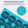 imageAvery Printable Square Scalloped Labels Sure Feed Technology 158quot x 158quot Bright Blue Labels PrinttoTheEdge LaserInkjet Printable 200 Total Great for Cosmetics and Jars200 labels