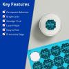imageAvery Printable Square Scalloped Labels Sure Feed Technology 158quot x 158quot Bright Blue Labels PrinttoTheEdge LaserInkjet Printable 200 Total Great for Cosmetics and Jars1 600 labels