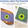 imageAvery Printable Square Scalloped Labels Sure Feed Technology 158quot x 158quot Bright Green Labels PrinttoTheEdge LaserInkjet Printable 200 Total Great for Cosmetics and Jars1 600 labels