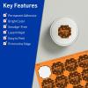 imageAvery Printable Square Scalloped Labels Sure Feed Technology 158quot x 158quot Bright Orange Labels PrinttoTheEdge LaserInkjet Printable 200 Total Great for Cosmetics and Jars1 600 labels