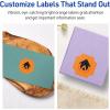 imageAvery Printable Square Scalloped Labels Sure Feed Technology 158quot x 158quot Bright Orange Labels PrinttoTheEdge LaserInkjet Printable 200 Total Great for Cosmetics and Jars1 600 labels