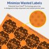 imageAvery Printable Square Scalloped Labels Sure Feed Technology 158quot x 158quot Bright Orange Labels PrinttoTheEdge LaserInkjet Printable 200 Total Great for Cosmetics and Jars1 600 labels