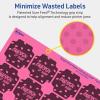 imageAvery Printable Square Scalloped Labels Sure Feed Technology 158quot x 158quot Bright Pink Labels PrinttoTheEdge LaserInkjet Printable 200 Total Great for Cosmetics and Jars1 600 labels
