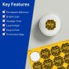 imageAvery Printable Square Scalloped Labels Sure Feed Technology 158quot x 158quot Bright Yellow Labels PrinttoTheEdge LaserInkjet Printable 200 Total Great for Cosmetics and Jars1 600 labels