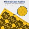 imageAvery Printable Square Scalloped Labels Sure Feed Technology 158quot x 158quot Bright Yellow Labels PrinttoTheEdge LaserInkjet Printable 200 Total Great for Cosmetics and Jars1 600 labels