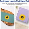 imageAvery Printable Square Scalloped Labels Sure Feed Technology 158quot x 158quot Bright Yellow Labels PrinttoTheEdge LaserInkjet Printable 200 Total Great for Cosmetics and Jars1 600 labels