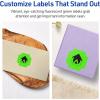 imageAvery Printable Square Scalloped Labels Sure Feed Technology 158quot x 158quot Neon Green Labels PrinttoTheEdge LaserInkjet Printable 200 Total Great for Cosmetics and Jars1 600 labels