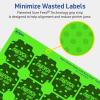 imageAvery Printable Square Scalloped Labels Sure Feed Technology 158quot x 158quot Neon Green Labels PrinttoTheEdge LaserInkjet Printable 200 Total Great for Cosmetics and Jars1 600 labels