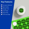 imageAvery Printable Square Scalloped Labels Sure Feed Technology 158quot x 158quot Neon Green Labels PrinttoTheEdge LaserInkjet Printable 200 Total Great for Cosmetics and Jars1 600 labels